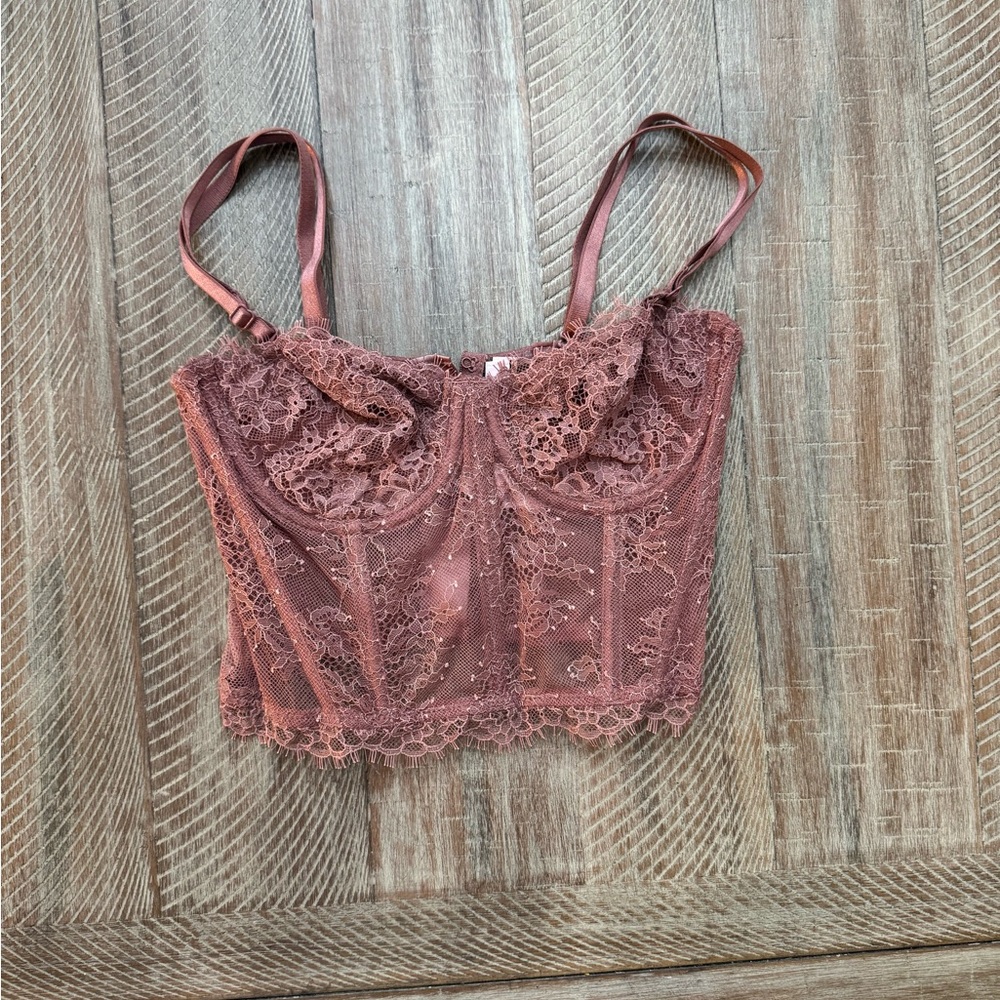 Victoria’s Secret Dream Angels Bustier Top in Nude Pink